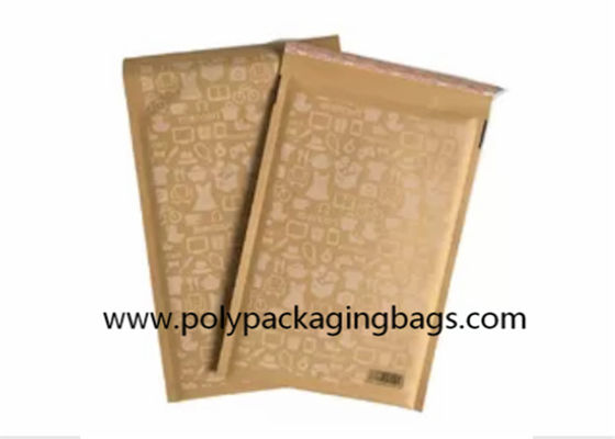 OEM Browm Kraft Bubble Mailer dengan Lem Perekat Meleleh Panas