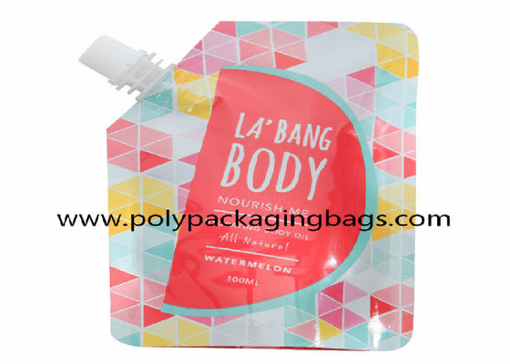 Pencetakan Gravure Stand Up 500ML 1.5L Detergent Nozzle Bag Stand Up Spout Bag Untuk Cairan