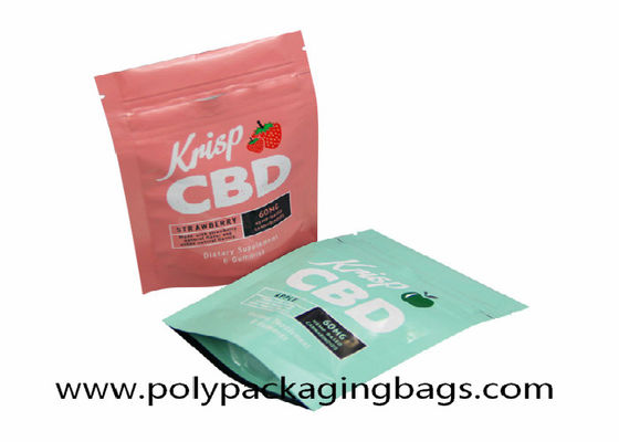CMYK Panton Printing Ritsleting Tahan Anak 200 Micron Self Sealing Bag